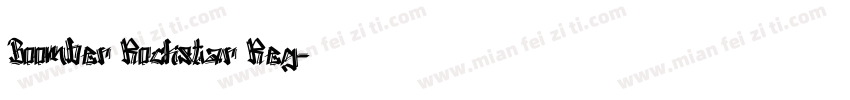 Boomber Rockstar Reg字体转换